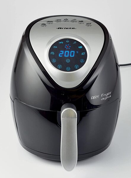 Ariete Friggitrice ad Aria Capacit 3.5 Litri Potenza 1300 Watt Display Touch 7 Programmi colore Nero - 4616/00 Airy Fryer Digital