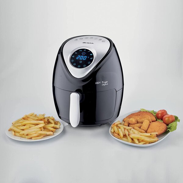 Ariete Friggitrice ad Aria Capacit 3.5 Litri Potenza 1300 Watt Display Touch 7 Programmi colore Nero - 4616/00 Airy Fryer Digital