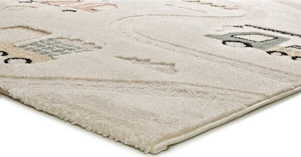 Tappeto da gioco per bambini beige 120x170 cm Clown – Universal