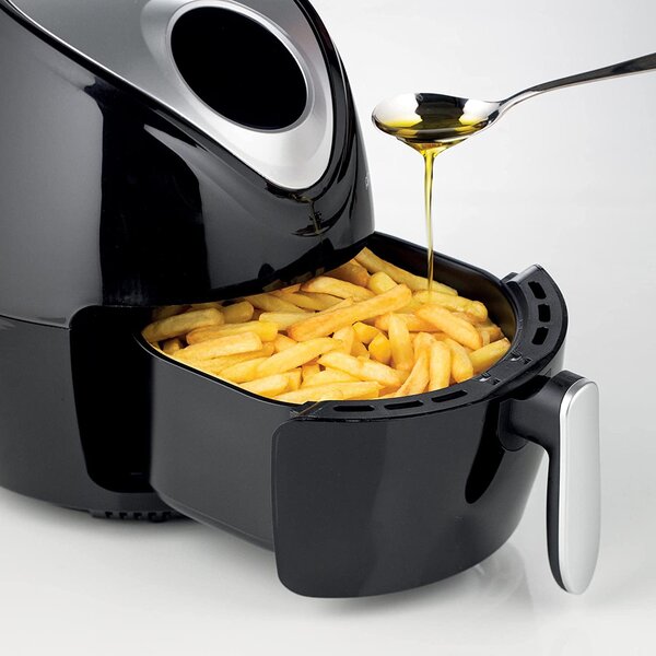 Ariete Friggitrice ad Aria Capacit 3.5 Litri Potenza 1300 Watt Display Touch 7 Programmi colore Nero - 4616/00 Airy Fryer Digital
