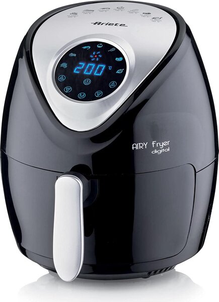 Ariete Friggitrice ad Aria Capacit 3.5 Litri Potenza 1300 Watt Display Touch 7 Programmi colore Nero - 4616/00 Airy Fryer Digital