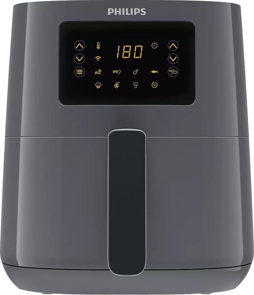 Philips Friggitrice ad Aria Capacit 4 Litri Potenza 1400W Termostato Regolabile e Timer colore Grigio Nero Serie 5000 - HD9255/60