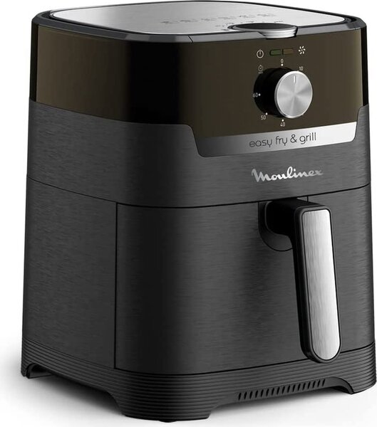 Moulinex Friggitrice ad Aria Capacit 4.2 Litri Potenza 1400 Watt con Termostato Regolabile colore Nero - EZ501810