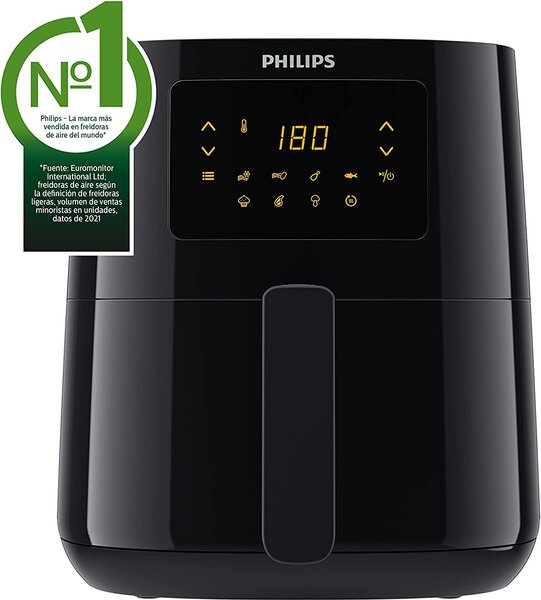 Philips Friggitrice ad Aria Capacit 4.1 Litri Potenza 1400 Watt Display LED colore Nero - HD9252/90
