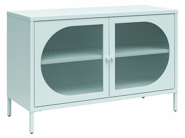 Vetrina in metallo azzurra 100x64x40 cm Luna - Støraa