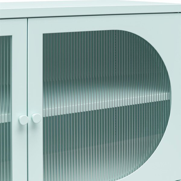 Vetrina in metallo azzurra 100x64x40 cm Luna - Støraa