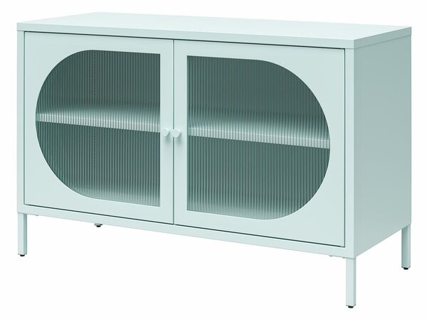 Vetrina in metallo azzurra 100x64x40 cm Luna - Støraa