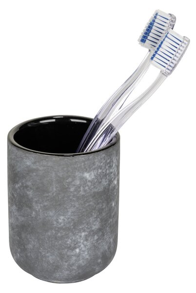 Portaspazzolino grigio in ceramica Sacile – Wenko