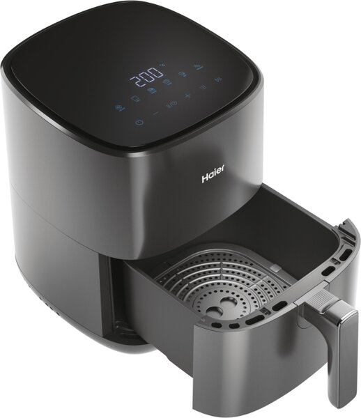 Haier Friggitrice ad Aria Capacit 5 Litri Potenza 1500 Watt con Timer e Termostato Regolabile colore Nero - HAF5P 011