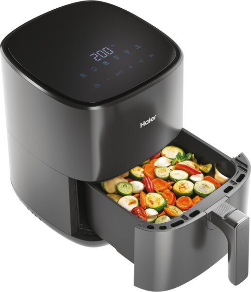 Haier Friggitrice ad Aria Capacit 5 Litri Potenza 1500 Watt con Timer e Termostato Regolabile colore Nero - HAF5P 011