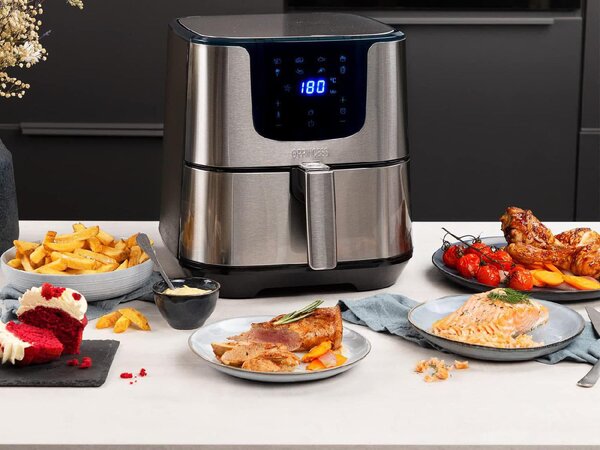 PRINCESS Friggitrice ad Aria Capacit 5.5 Litri Potenza 1700 Watt colore Argento - 182060