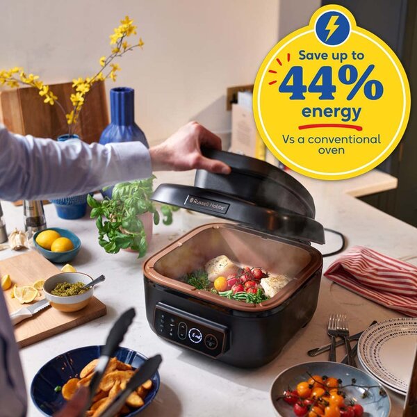 Russell Hobbs Friggitrice ad Aria Capacit 5.5 Litri Potenza 1745 Watt Max 260 C Arrosto grill - 26520-56