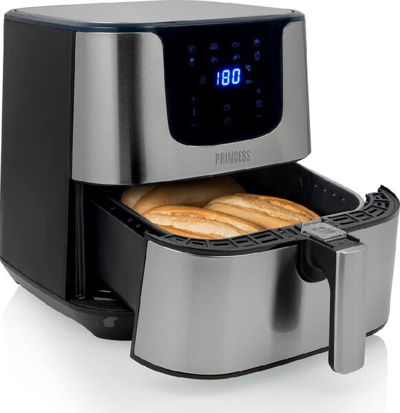 PRINCESS Friggitrice ad Aria Capacit 5.5 Litri Potenza 1700 Watt colore Argento - 182060