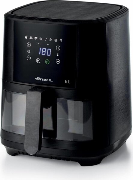 Ariete Friggitrice ad Aria Capacit 6 Litri Potenza 1300 Watt Capacit di Cottura 2,5kg colore Nero - 4626 Airy Fryer