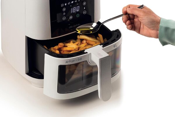Ariete Friggitrice ad Aria Capacit 6 Litri Potenza 1300W Temperatura massima 200 colore Bianco - 4626 Airy Fryer