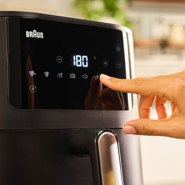 Braun Friggitrice ad Aria Capacit 6 Litri Potenza 1700 Watt con Timer e Termostato Regolabile colore Nero - HF5030 MultiFry 5