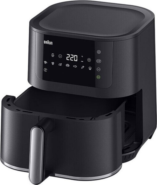 Braun Friggitrice ad Aria Capacit 6 Litri Potenza 1700 Watt con Timer e Termostato Regolabile colore Nero - HF5030 MultiFry 5
