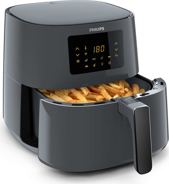 Philips Friggitrice ad Aria Capacit 6,2 Litri Potenza 2000 Watt 7 Programmi di Cottura - Essential HD9280/60