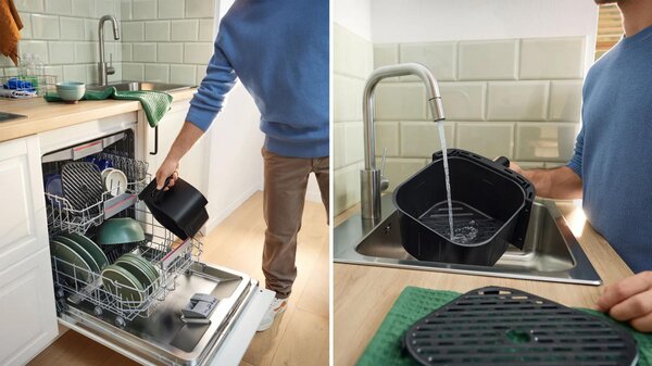 Bosch Friggitrice ad Aria Capacit 6.1 Litri Potenza 2050 Watt con Timer e Termostato Regolabile colore Nero - MAF462B1