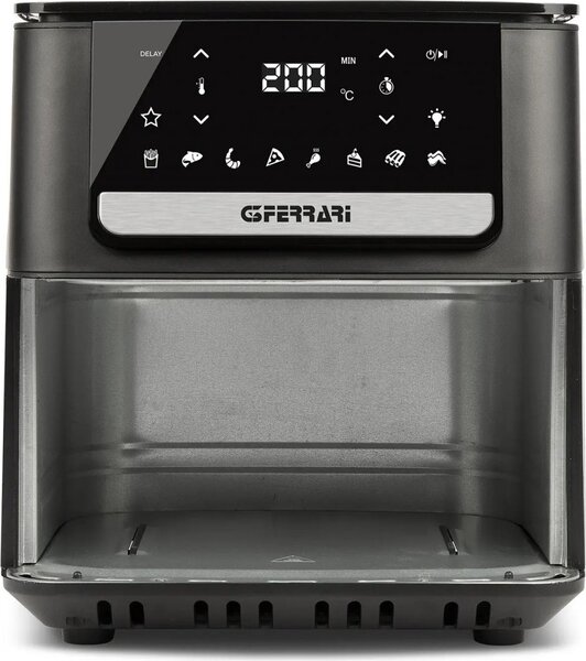 G3 Ferrari Friggitrice ad Aria Capacit 6.5 Litri Potenza 1700 Watt colore Nero e Acciaio Inox - G10207 Friggisano