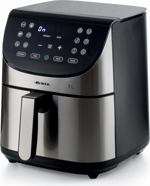 Ariete Friggitrice ad Aria Capacit 7 Litri Potenza 1800 W colore Nero e Acciaio - 4628 Metal