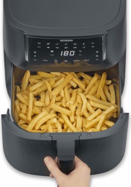 Severin Friggitrice ad Aria Capacit 7 Litri Potenza 1700 Watt con Timer e Termostato Regolabile colore Nero - FR 2462