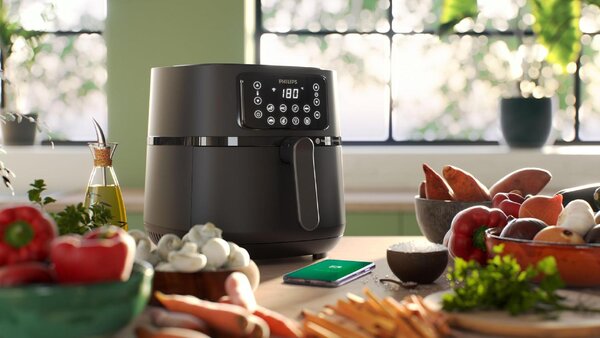 Philips Friggitrice ad Aria Capacit 7,2 Litri Potenza 2000W Multifunzione colore Nero - Series 5000 HD9285/93