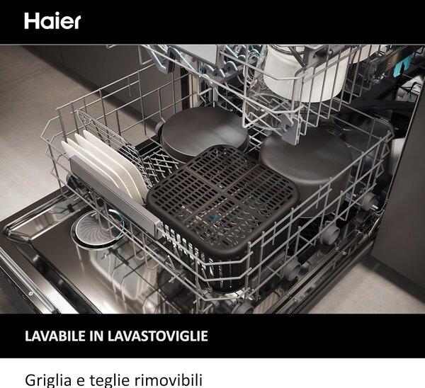 Haier Friggitrice ad Aria Capacit 7 Litri Potenza 2000 Watt con 9 Programmi colore Nero Serie 5 - HAF5TWA 011