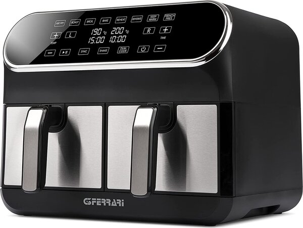 G3 Ferrari Friggitrice ad Aria Capacit 8 Litri Duo (4+4) Potenza 1700 Watt - G10150