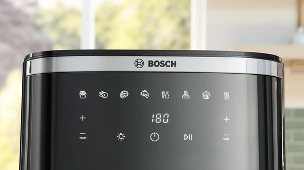 Bosch Friggitrice ad Aria Capacit 7.2 Litri Potenza 1800 Watt con Timer e Termostato Regolabile colore Nero - MAF671B1 Serie 6