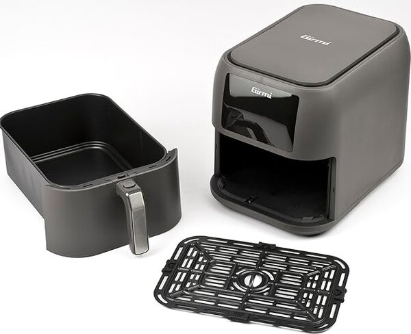Girmi Friggitrice ad Aria Capacit 8 Litri Potenza 1700 Watt con Timer Ecofrit Deep colore Grigio - FG9200
