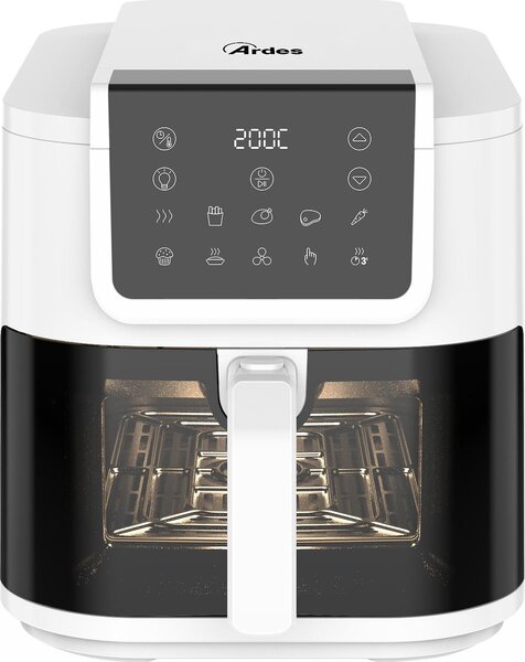 Ardes Friggitrice ad Aria Capacit 8 Litri Potenza 1700 Watt Temperatura 200C Timer colore Bianco - ARFRYA08LVW
