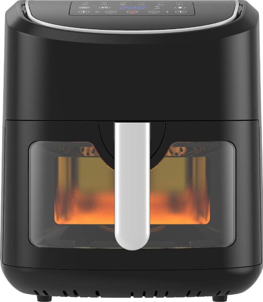 Melchioni Friggitrice ad Aria Capacit 8 Litri Potenza 1800 Watt con finestra trasperente 50-200C Timer 60 min - GAIA