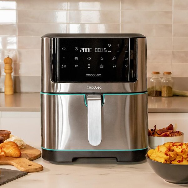 Cecotec Friggitrice ad Aria Capacit 8 Litri Potenza 1800 W colore Inox Cecofry Supreme 8000 Touch - 04984