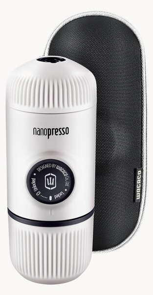 Macchina da caffè espresso portatile con custodia Nanopresso