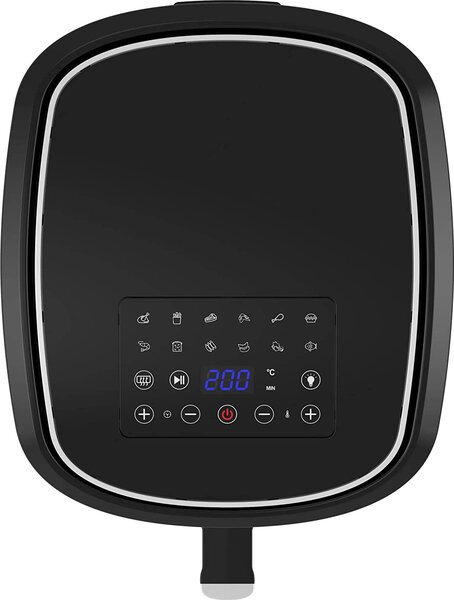 Melchioni Friggitrice ad Aria Capacit 8 Litri Potenza 1800 Watt con finestra trasperente 50-200C Timer 60 min - GAIA