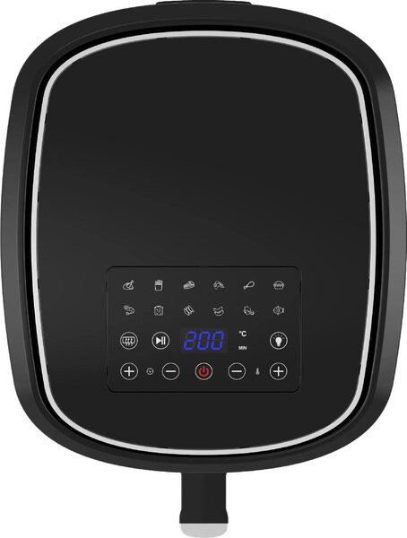 Melchioni Friggitrice ad Aria Capacit 8 Litri Potenza 1800 Watt con finestra trasperente 50-200C Timer 60 min - GAIA