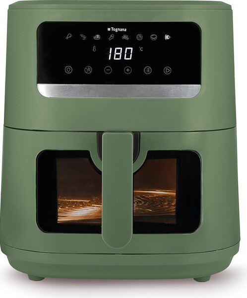 Tognana Friggitrice ad Aria Capacit 8 Litri Potenza 2000 Watt Temperatura 80-200 C colore Verde Mela - D2DFA08IRVE