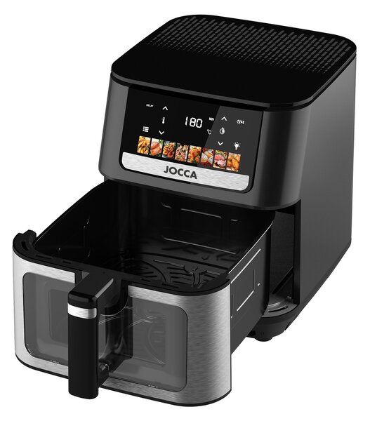 JOCCA Friggitrice ad Aria Capacit 9 Litri Potenza 1700 Watt Doppia Resistenza colore Nero - 2947