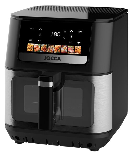 JOCCA Friggitrice ad Aria Capacit 9 Litri Potenza 1700 Watt Doppia Resistenza colore Nero - 2947