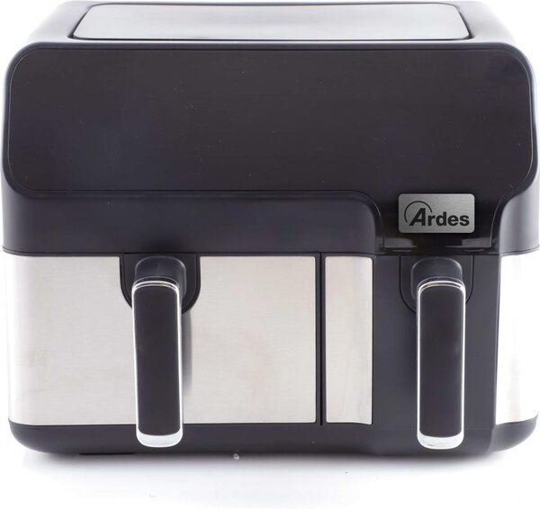 Ardes Friggitrice ad Aria Capacit 9 Litri Potenza 1700 Watt Doppio Cestello colore Nero Inox - Eldorada Dual ARFRYA03D