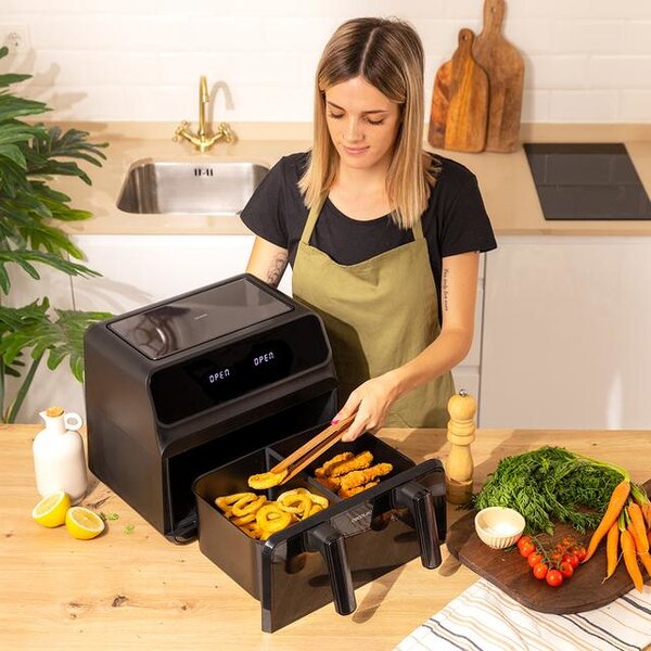 Cecotec Friggitrice ad Aria Capacit 9 Litri Potenza 2850 Watt con 8 Programmi di Cottura colore Nero - 04986
