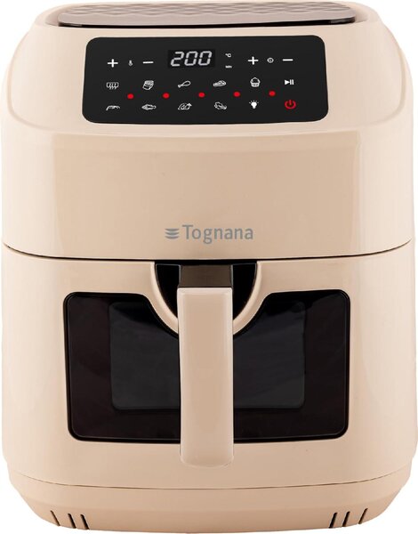 Tognana Friggitrice ad Aria Capacit 9.2 Litri Potenza 2150 Watt Doppia Resistenza con Timer colore Champagne - D2DFA06IRCH Iridea