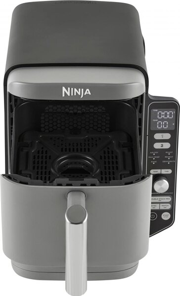 Ninja Friggitrice ad Aria Capacit 9.5 Litri Potenza 2470 Watt Multifunzione Termostato Regolabile colore Nero / Grigio - SL400EU