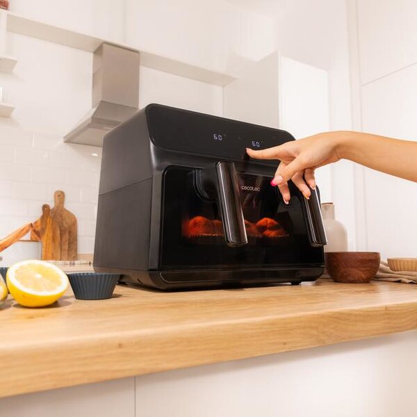 Cecotec Friggitrice ad Aria Capacit 9 Litri Potenza 2850 Watt con 8 Programmi di Cottura colore Nero - 04986