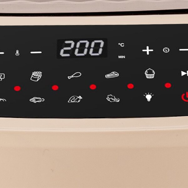 Tognana Friggitrice ad Aria Capacit 9.2 Litri Potenza 2150 Watt Doppia Resistenza con Timer colore Champagne - D2DFA06IRCH Iridea
