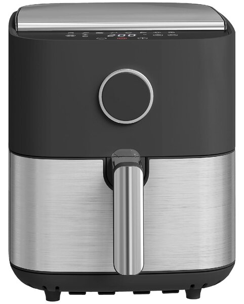 DecHome Friggitrice ad Aria da 8L, Air Fryer 1700W con 8 Programmi e Circolazione Aria Calda a 360, Display LED colore Nero - L4400BK