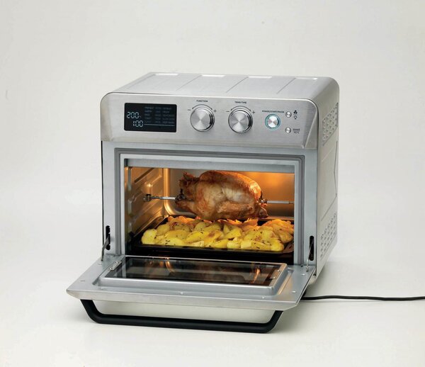 Ariete Friggitrice ad Aria Fornetto Capacit 25 Litri Potenza 1700 Watt con Temperatura fino a 230 colore Argento - 4629/11 Airy Fryer