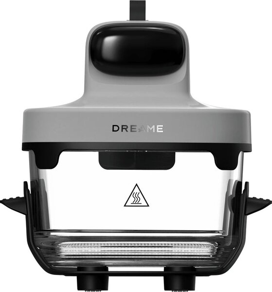 Dreame Friggitrice ad Aria in Vetro Portatile 5 in 1 Capacit 2.5/4.5 Litri Potenza 1500 Watt Temperatura Max 200 C - Tasti