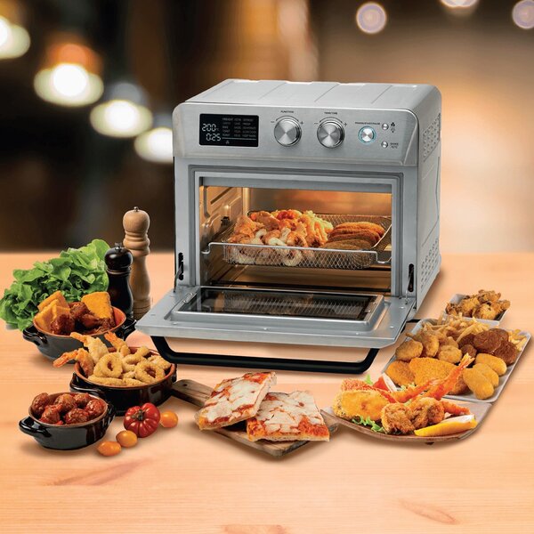Ariete Friggitrice ad Aria Fornetto Capacit 25 Litri Potenza 1700 Watt con Temperatura fino a 230 colore Argento - 4629/11 Airy Fryer